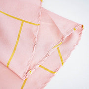 60"x102" Polyester Rectangular Tablecloth with Metallic Geometric Pattern