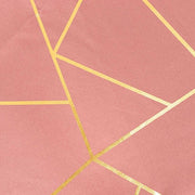 60"x102" Polyester Rectangular Tablecloth with Metallic Geometric Pattern