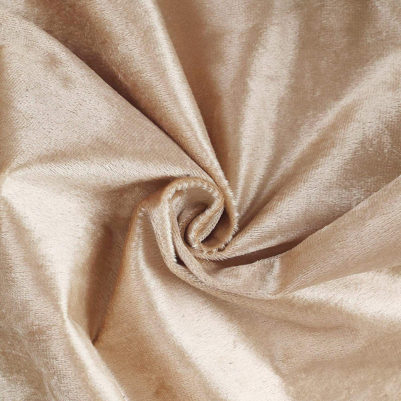 60"x102" Premium Velvet Rectangular Tablecloth - Champagne TAB_VEL_60102_CHMP