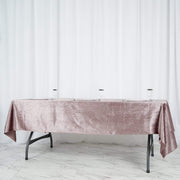 60"x102" Premium Velvet Rectangular Tablecloth - Dusty Rose TAB_VEL_60102_MAUV