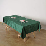 60"x102" Premium Velvet Rectangular Tablecloth - Hunter Green TAB_VEL_60102_036