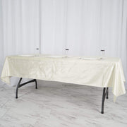 60"x102" Premium Velvet Rectangular Tablecloth - Ivory TAB_VEL_60102_IVR