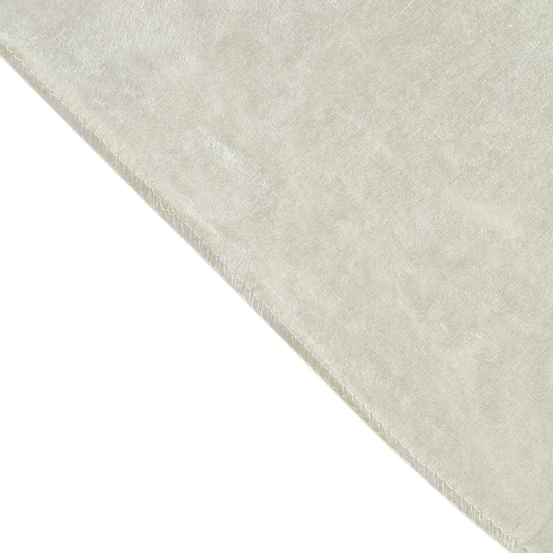 60"x102" Premium Velvet Rectangular Tablecloth - Ivory TAB_VEL_60102_IVR