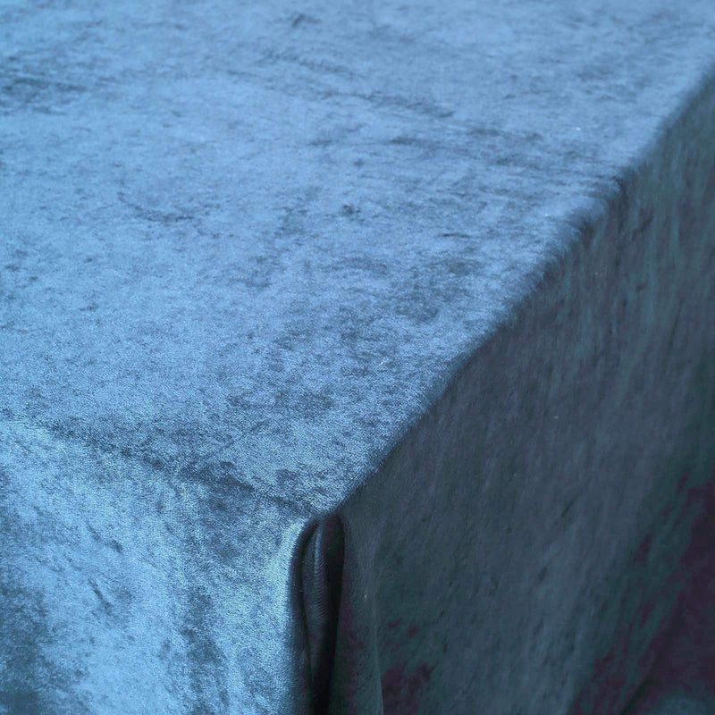 60"x102" Premium Velvet Rectangular Tablecloth - Navy Blue TAB_VEL_60102_NAVY