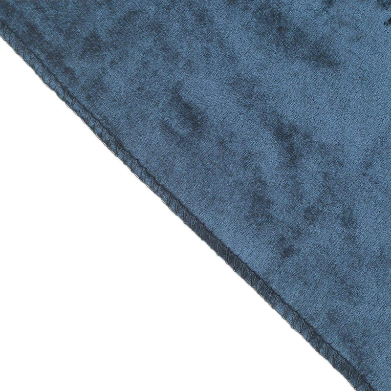 60"x102" Premium Velvet Rectangular Tablecloth - Navy Blue TAB_VEL_60102_NAVY
