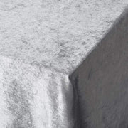 60"x102" Premium Velvet Rectangular Tablecloth - Silver Light Gray TAB_VEL_60102_SILV
