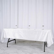 60"x102" Premium Velvet Rectangular Tablecloth - White TAB_VEL_60102_WHT