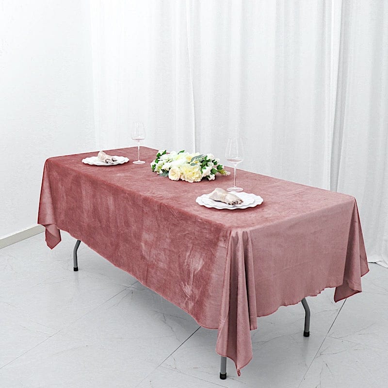 60"x102" Premium Velvet Rectangular Tablecloth
