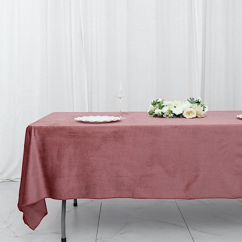 60"x102" Premium Velvet Rectangular Tablecloth
