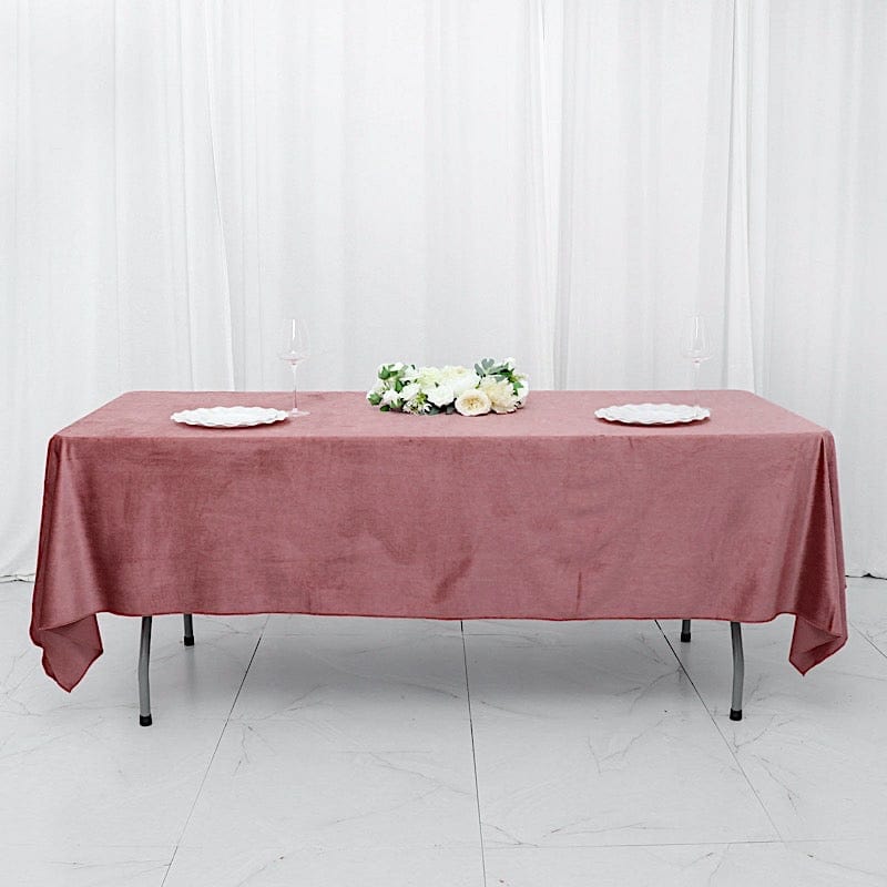 60"x102" Premium Velvet Rectangular Tablecloth