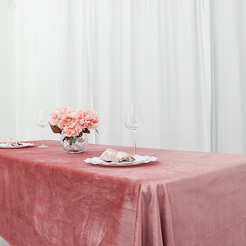 60"x102" Premium Velvet Rectangular Tablecloth