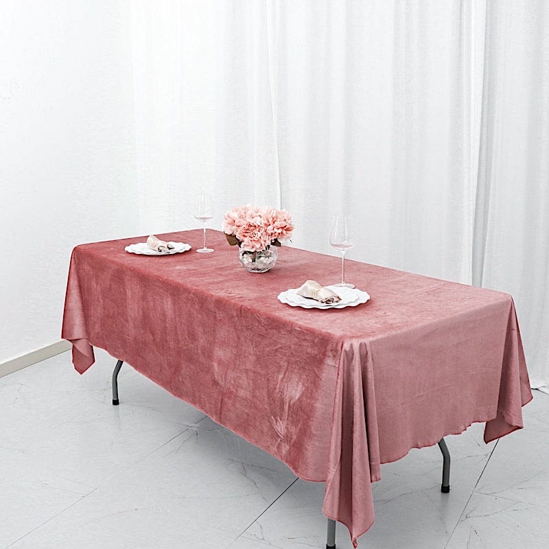 60"x102" Premium Velvet Rectangular Tablecloth