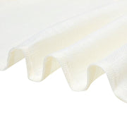 60"x102" Rectangular Premium Faux Burlap Polyester Tablecloth - Ivory TAB_JUTE02_60102_IVR