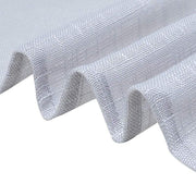 60"x102" Rectangular Premium Faux Burlap Polyester Tablecloth - Silver TAB_JUTE02_60102_SILV