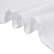 60"x102" Rectangular Premium Faux Burlap Polyester Tablecloth - White TAB_JUTE02_60102_WHT