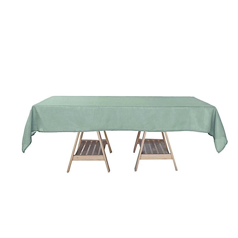 60"x102" Rectangular Premium Faux Burlap Polyester Tablecloth TAB_JUTE02_60102_086