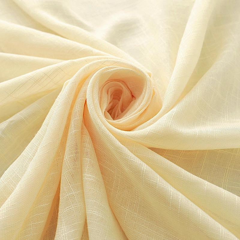 60"x126" Rectangular Premium Faux Burlap Polyester Tablecloth - Ivory TAB_JUTE02_60126_IVR