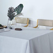 60"x126" Rectangular Premium Faux Burlap Polyester Tablecloth