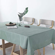 60"x126" Rectangular Premium Faux Burlap Polyester Tablecloth