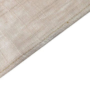 60"x126" Rectangular Premium Faux Burlap Polyester Tablecloth