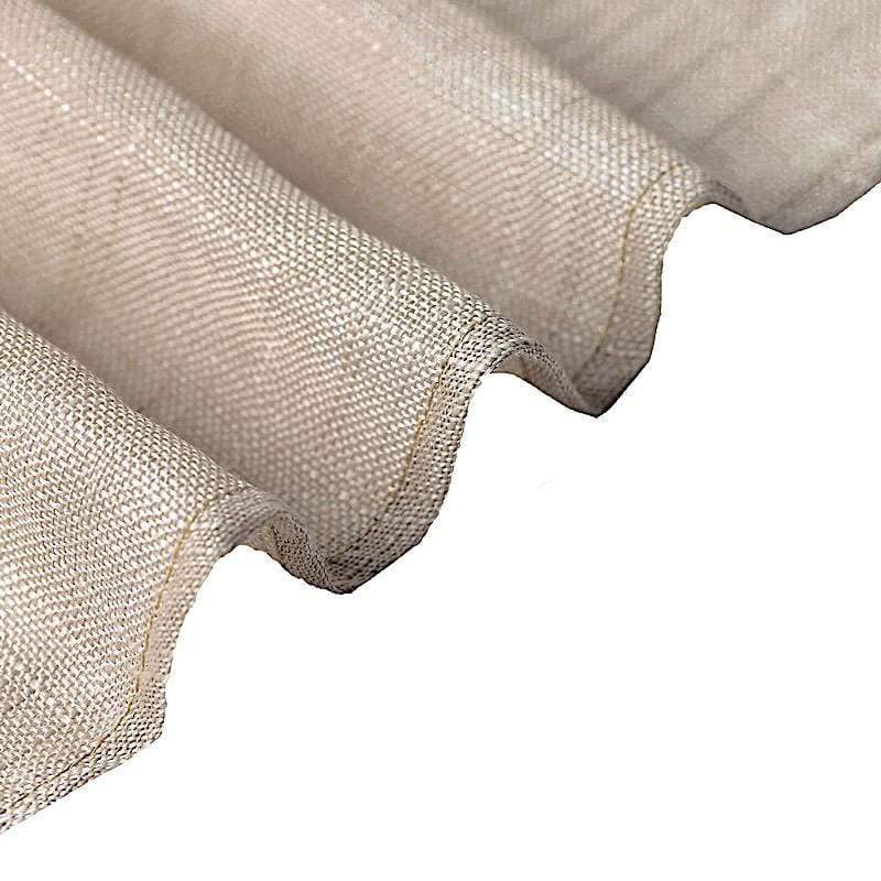 60"x126" Rectangular Premium Faux Burlap Polyester Tablecloth