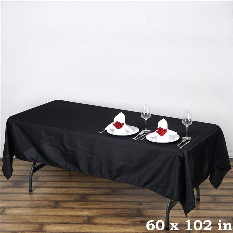 60x102" Polyester Rectangular Tablecloth Wedding Table Linens