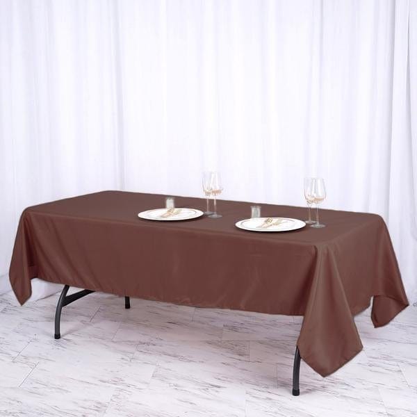 60x102" Polyester Rectangular Tablecloth Wedding Table Linens