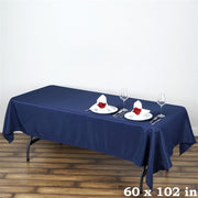 60x102" Polyester Rectangular Tablecloth Wedding Table Linens