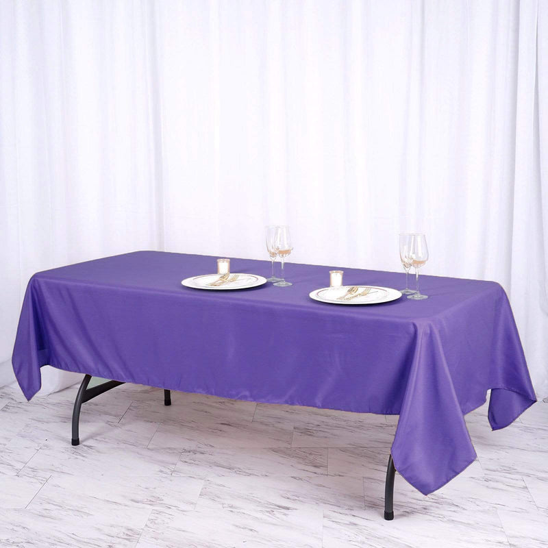60x102" Polyester Rectangular Tablecloth Wedding Table Linens