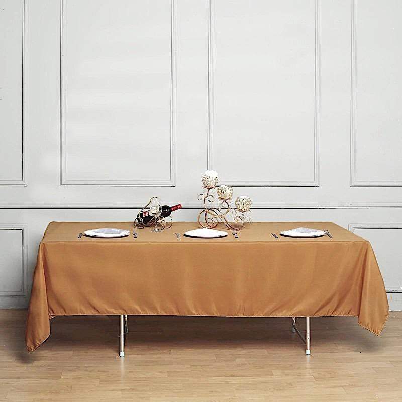 60x102" Polyester Rectangular Tablecloth Wedding Table Linens
