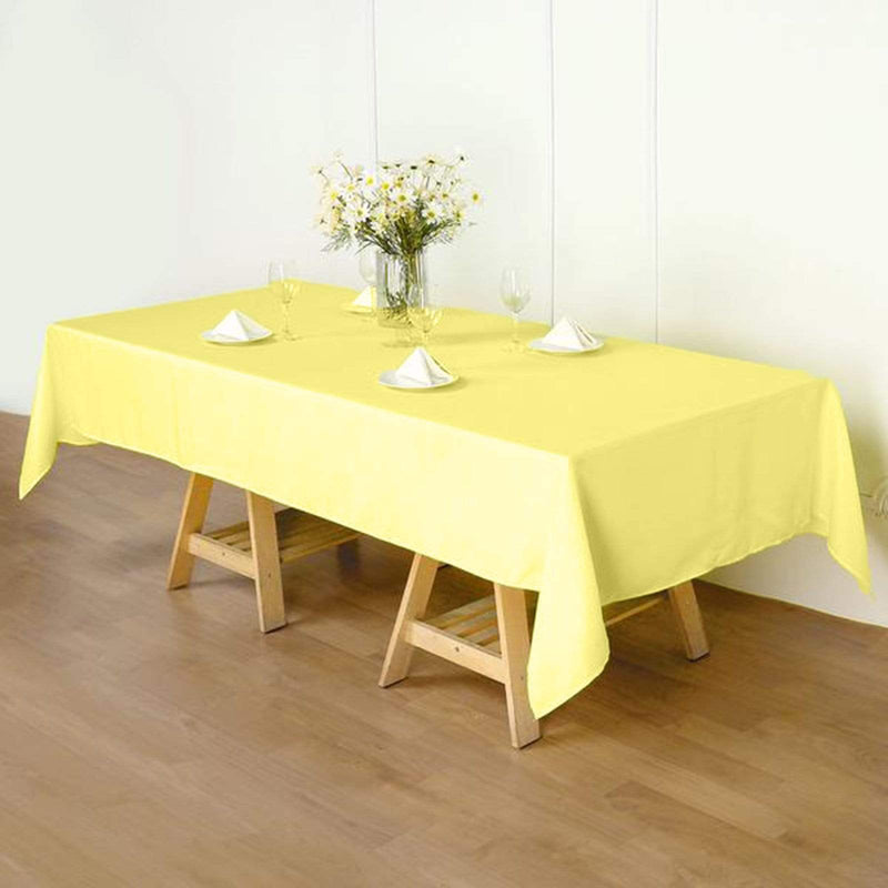 60x102" Polyester Rectangular Tablecloth Wedding Table Linens
