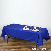 60x102" Polyester Rectangular Tablecloth Wedding Table Linens