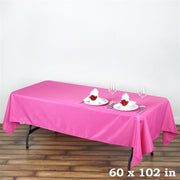 60x102" Polyester Rectangular Tablecloth Wedding Table Linens