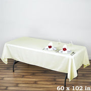 60x102" Polyester Rectangular Tablecloth Wedding Table Linens