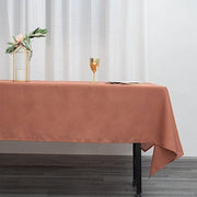 60x102" Polyester Rectangular Tablecloth Wedding Table Linens