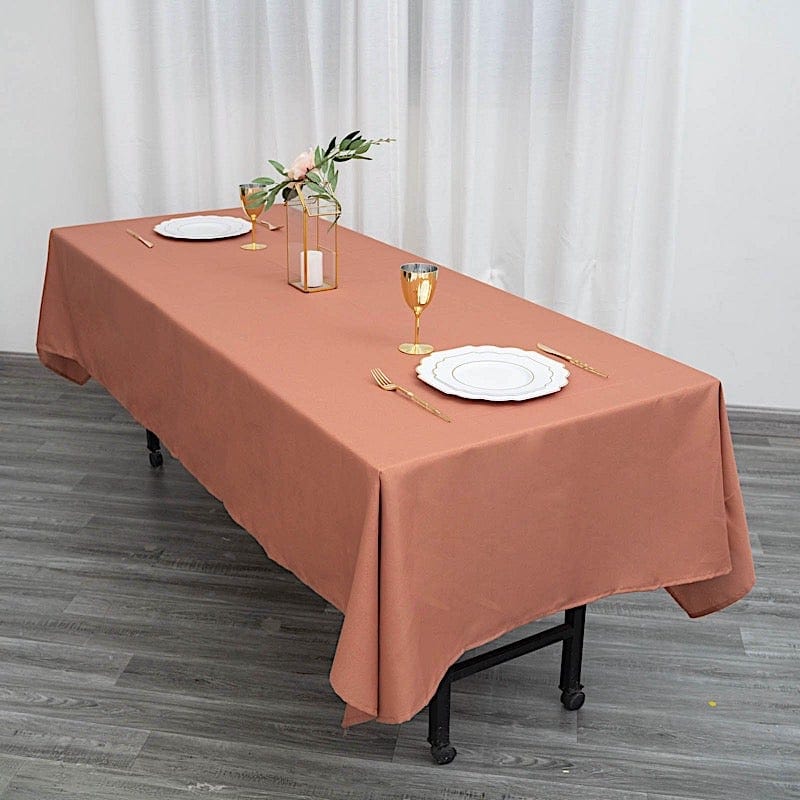 60x102" Polyester Rectangular Tablecloth Wedding Table Linens