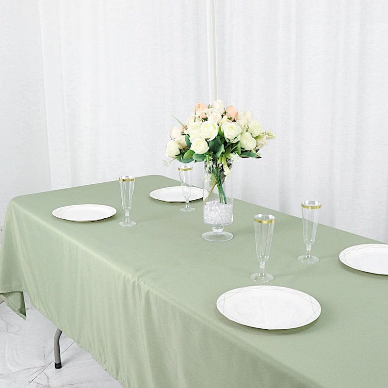 60x102" Polyester Rectangular Tablecloth Wedding Table Linens