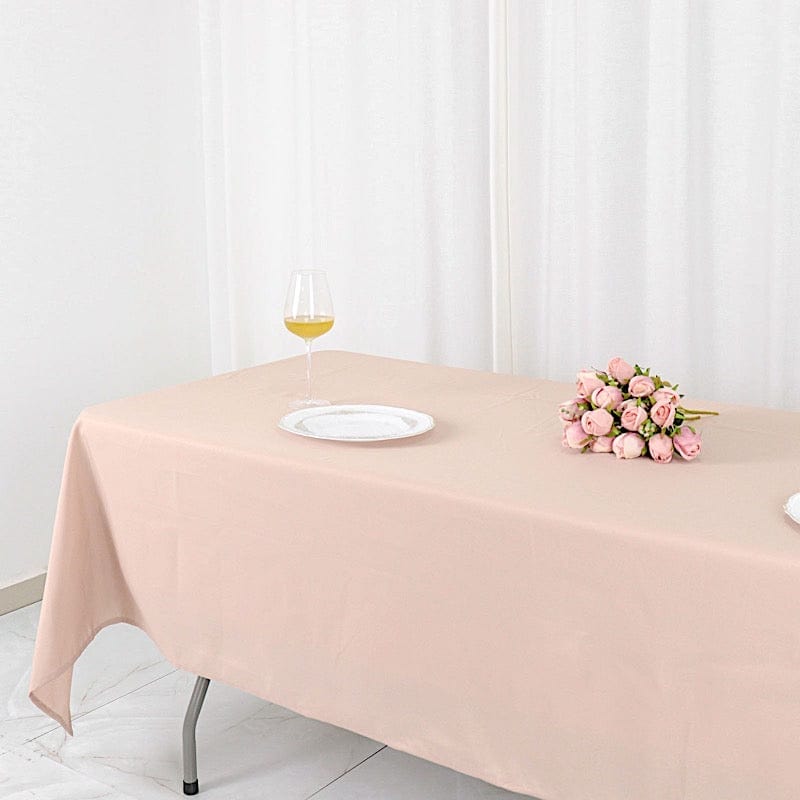 60x102" Polyester Rectangular Tablecloth Wedding Table Linens
