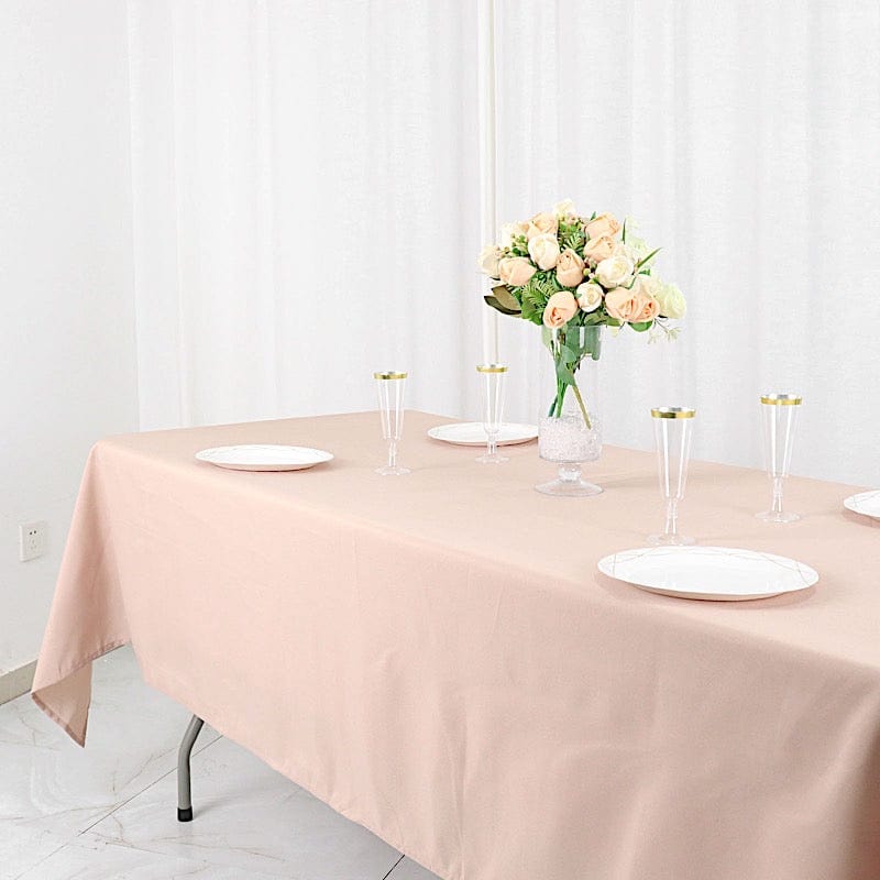 60x102" Polyester Rectangular Tablecloth Wedding Table Linens