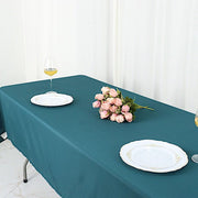 60x102" Polyester Rectangular Tablecloth Wedding Table Linens