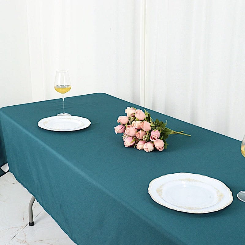 60x102" Polyester Rectangular Tablecloth Wedding Table Linens