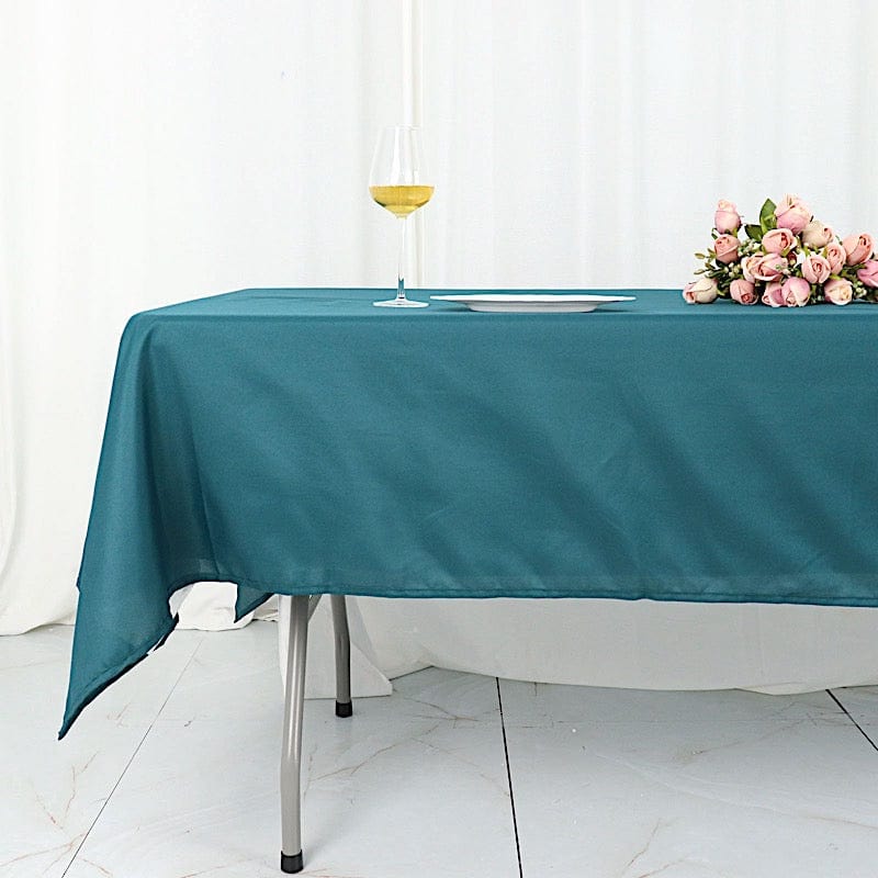 60x102" Polyester Rectangular Tablecloth Wedding Table Linens
