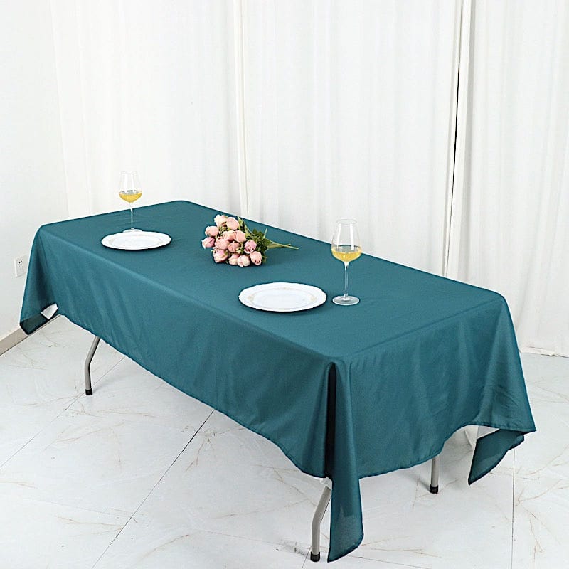 60x102" Polyester Rectangular Tablecloth Wedding Table Linens