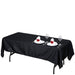 60x102" Polyester Rectangular Tablecloth Wedding Table Linens TAB_60102_BLK_POLY