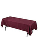 60x102" Polyester Rectangular Tablecloth Wedding Table Linens TAB_60102_BURG_POLY