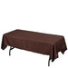 60x102" Polyester Rectangular Tablecloth Wedding Table Linens TAB_60102_CHOC_POLY