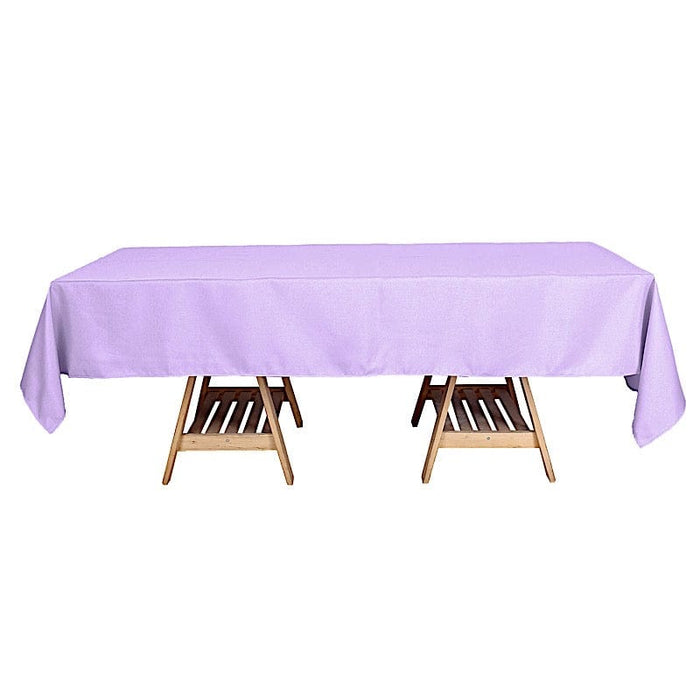 60x102" Polyester Rectangular Tablecloth Wedding Table Linens TAB_60102_LAV_POLY