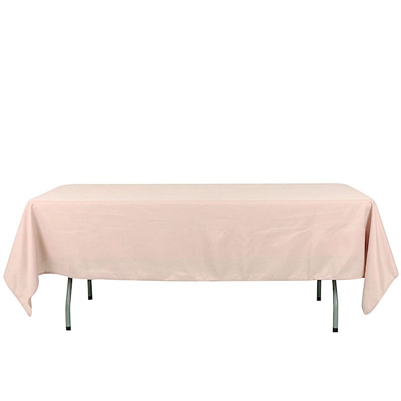 60x102" Polyester Rectangular Tablecloth Wedding Table Linens TAB_60102_NUDE_POLY