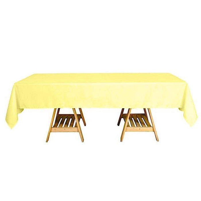 60x102" Polyester Rectangular Tablecloth Wedding Table Linens TAB_60102_YEL_POLY