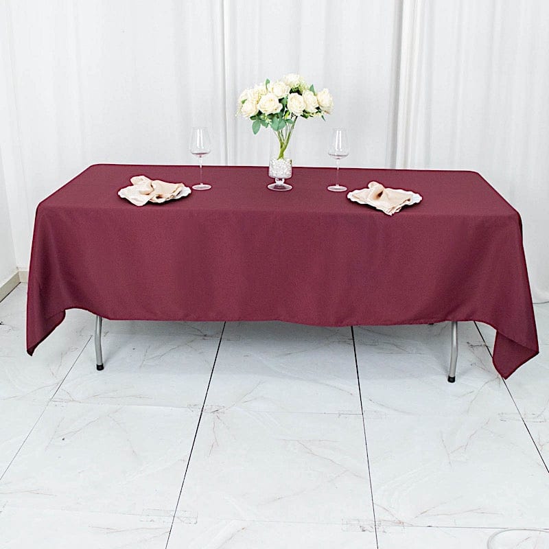 60x102" Premium Polyester Rectangular Tablecloth Wedding Table Linens
